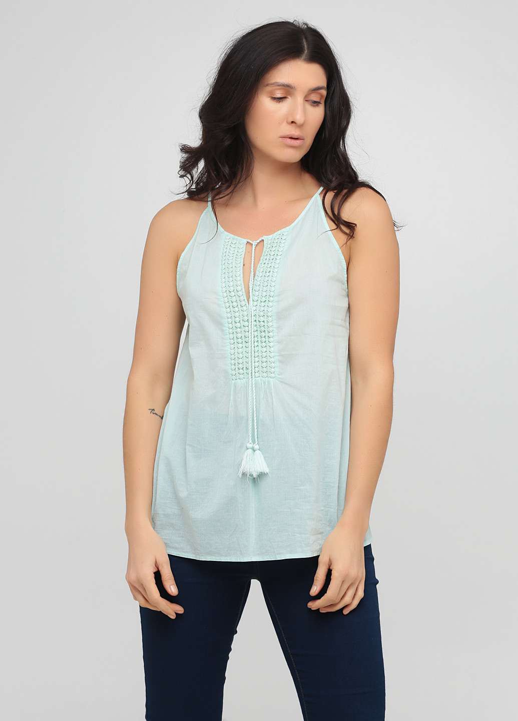 Светло-зелёная блуза Promod