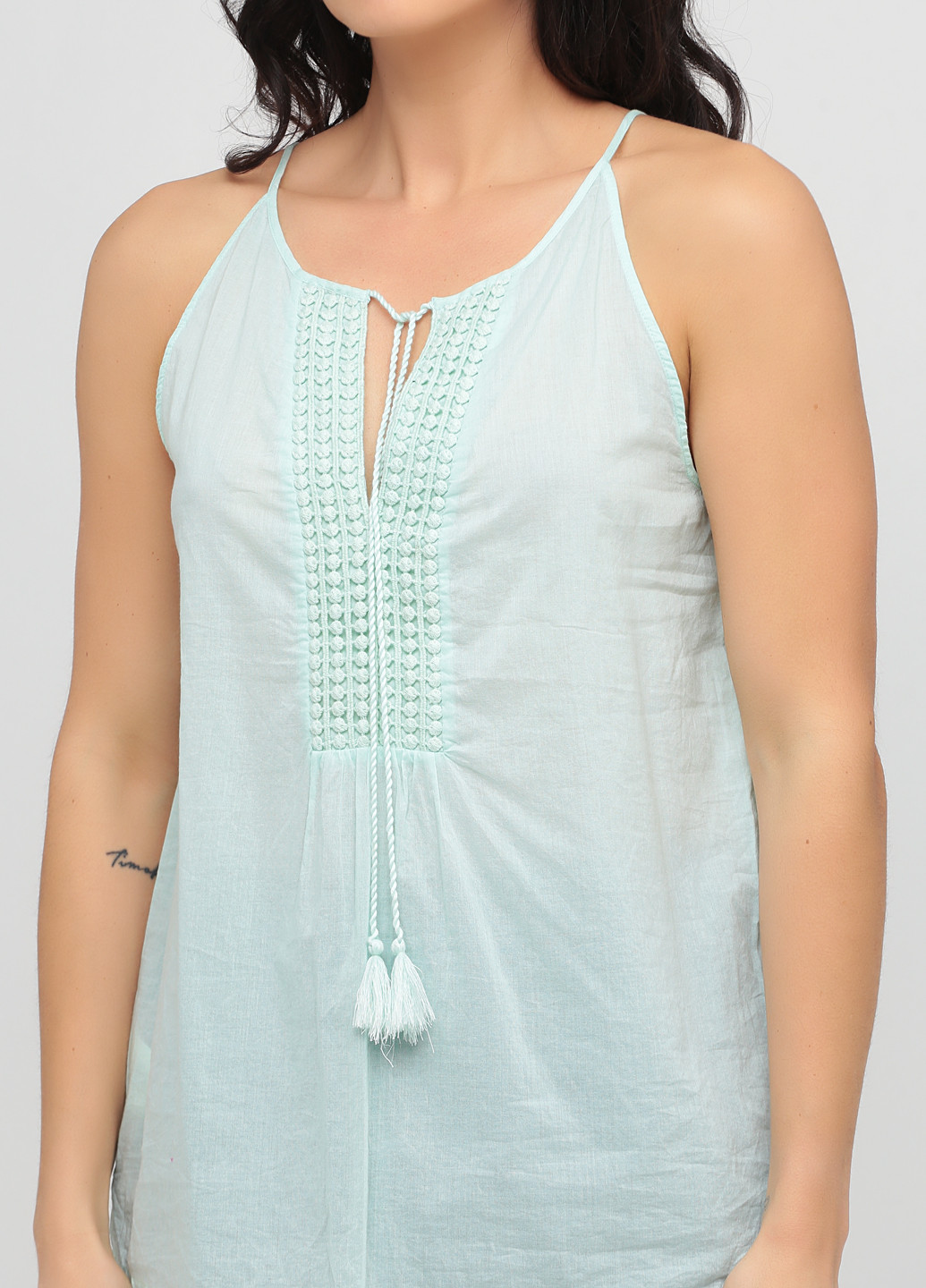 Светло-зелёная блуза Promod