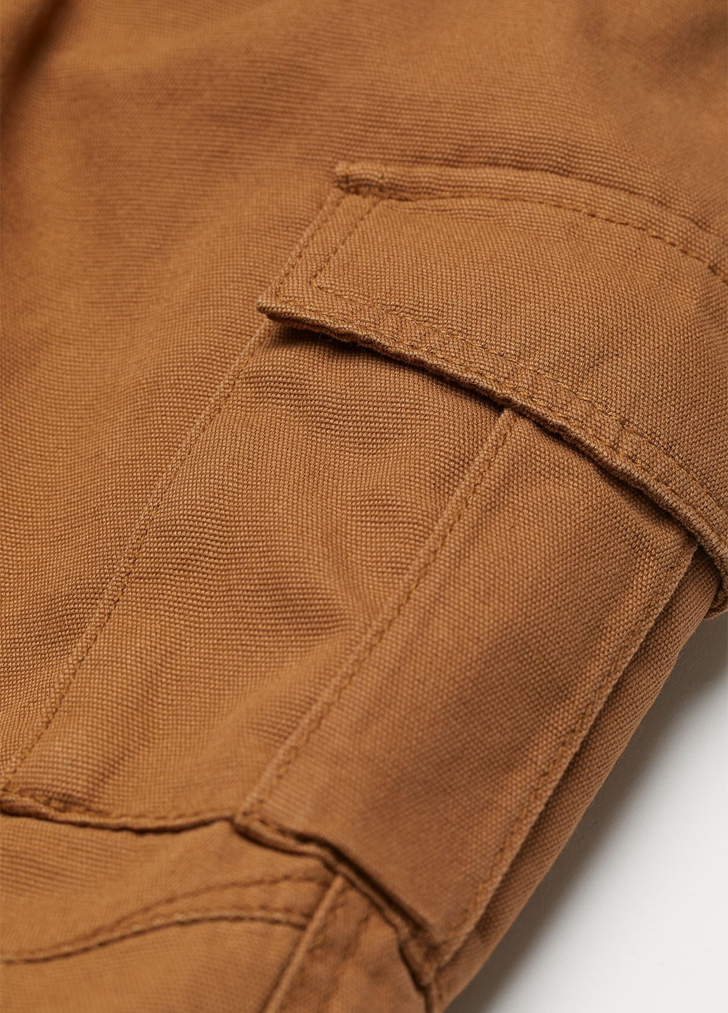 Коричневые кэжуал демисезонные брюки карго H&M