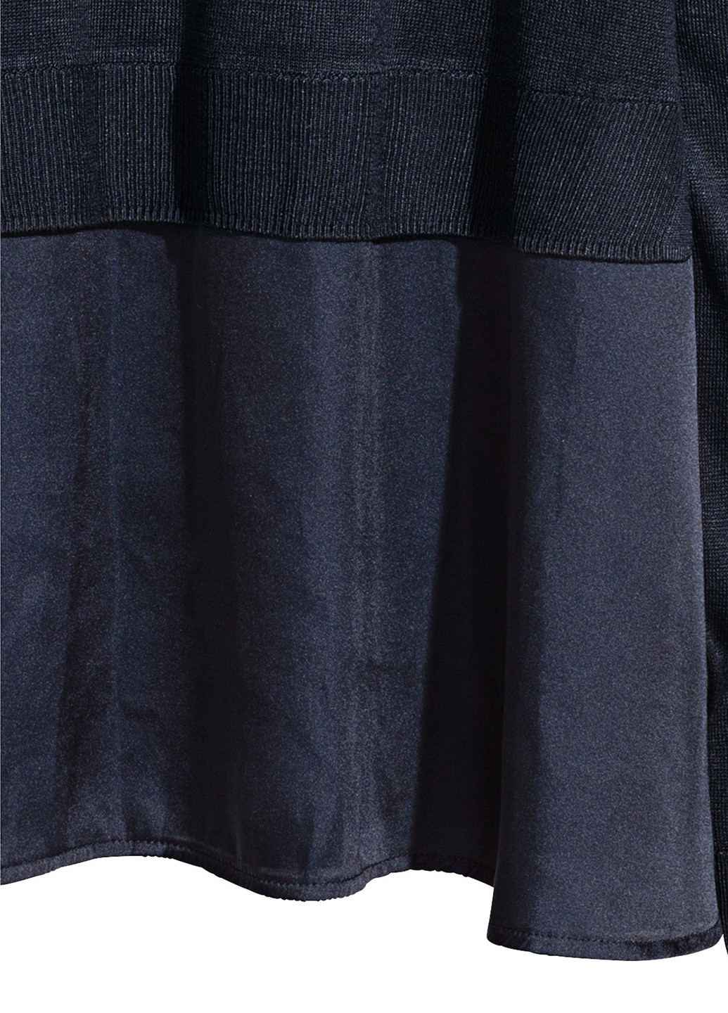 Туніка H&M з довгим рукавом темно-синя кежуал