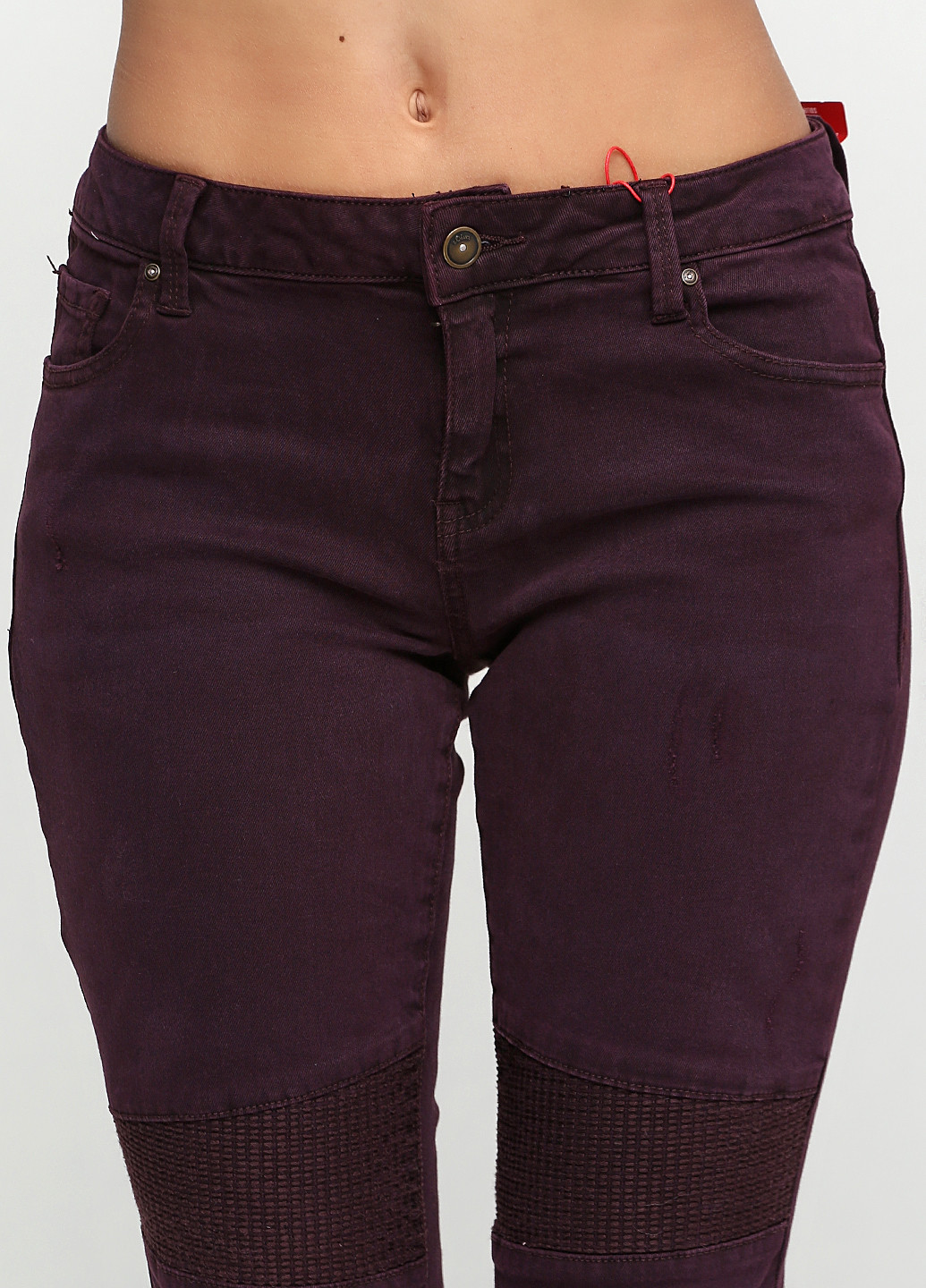 Темно-бордовые демисезонные джинсы Comma
