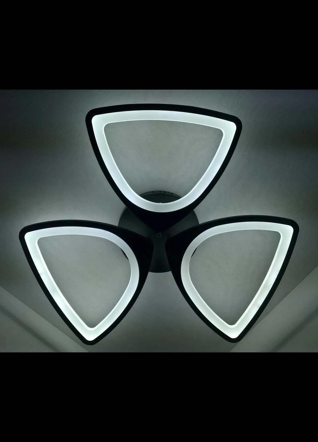 Светодиодная потолочаня LED люстра 2282/3-bk Черный 9х63х63 см. Handmade (234540134)