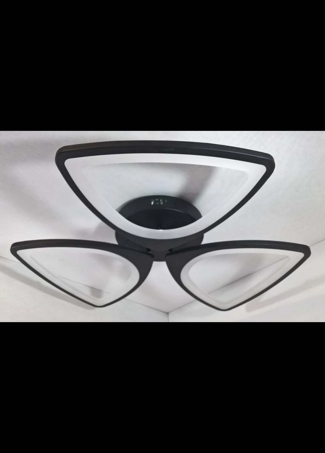Светодиодная потолочаня LED люстра 2282/3-bk Черный 9х63х63 см. Handmade (234540134)