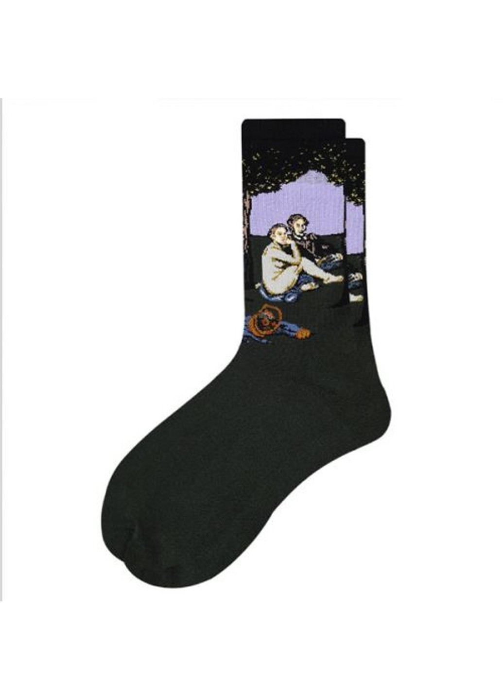 Чёрные носки mavkasocks яркие и стильные соблазн 1 пара MAVKA рисунки (254520133)