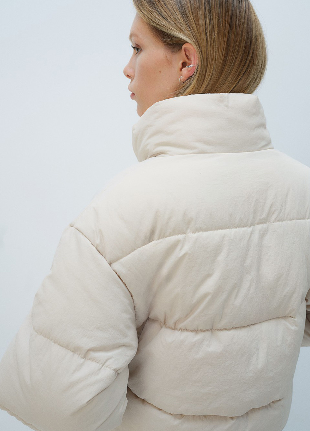 Світло-бежева демісезонна куртка H&M