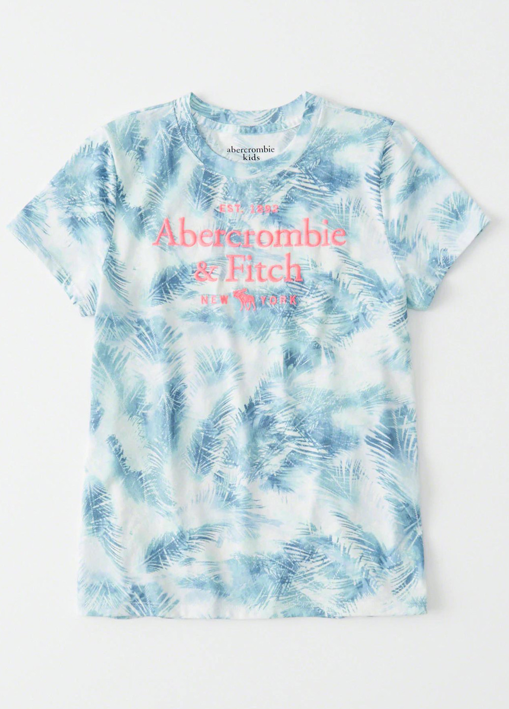 Комбинированная летняя футболка с коротким рукавом Abercrombie & Fitch