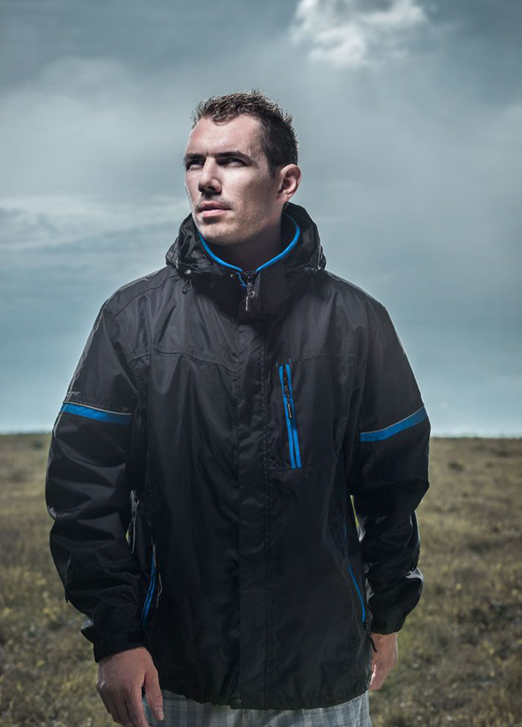 Темно-синя демісезонна куртка Schwarzwolf