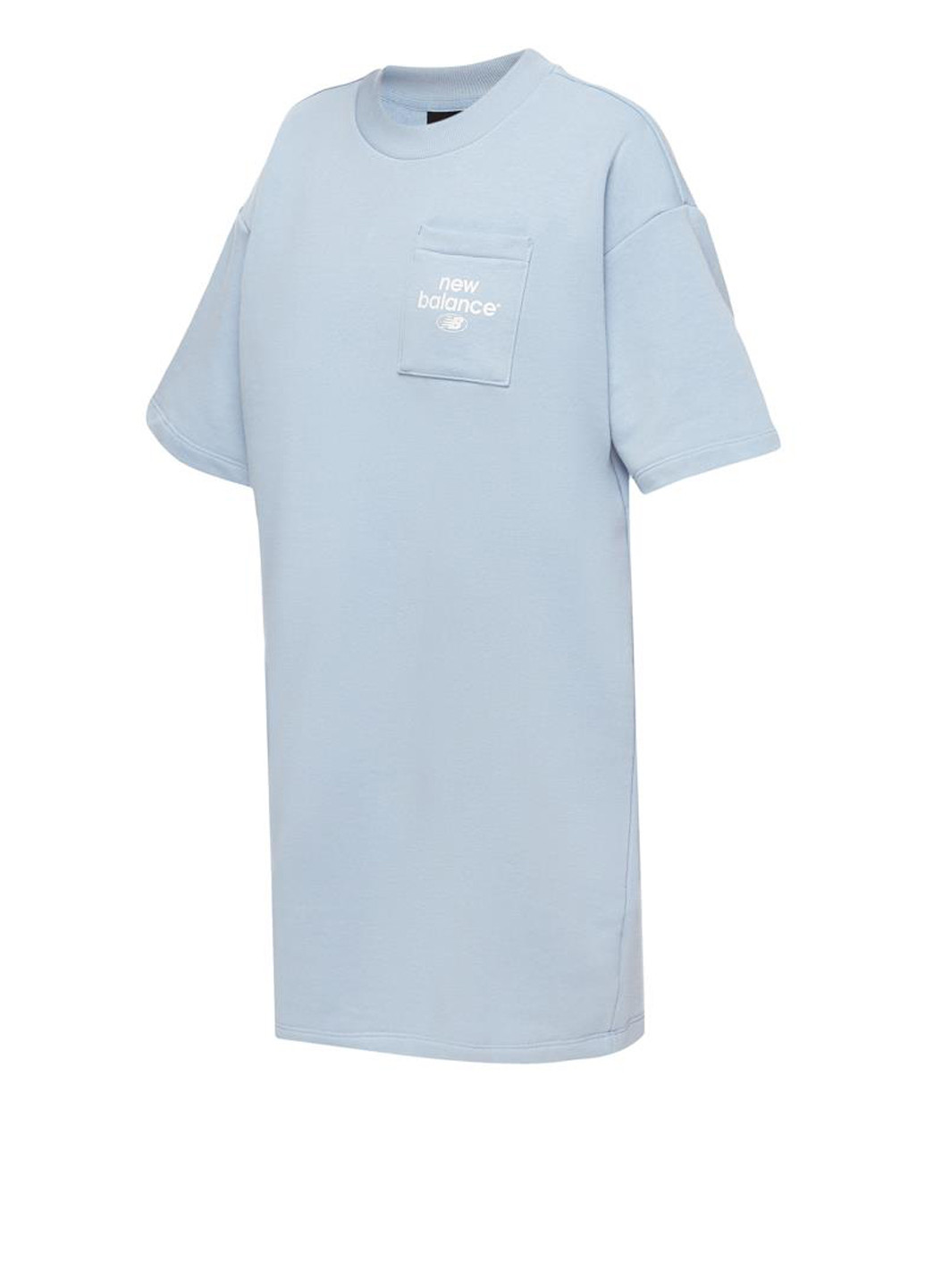Сіро-голубий спортивна, кежуал сукня wd31501lay сукня-футболка New Balance з логотипом
