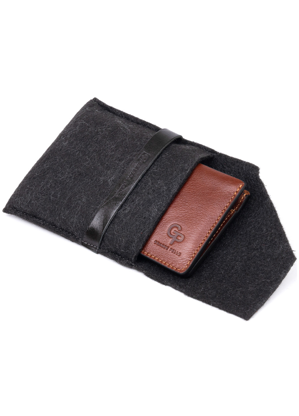 Мужской кожаный кошелек 11х9х2,5 см Grande Pelle (229459324)