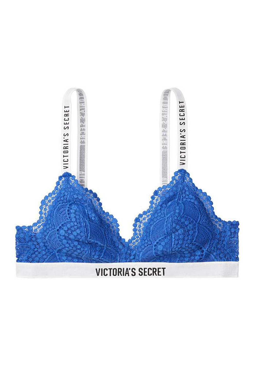 Голубой триэнджел бюстгальтер Victoria's Secret без косточек полиамид