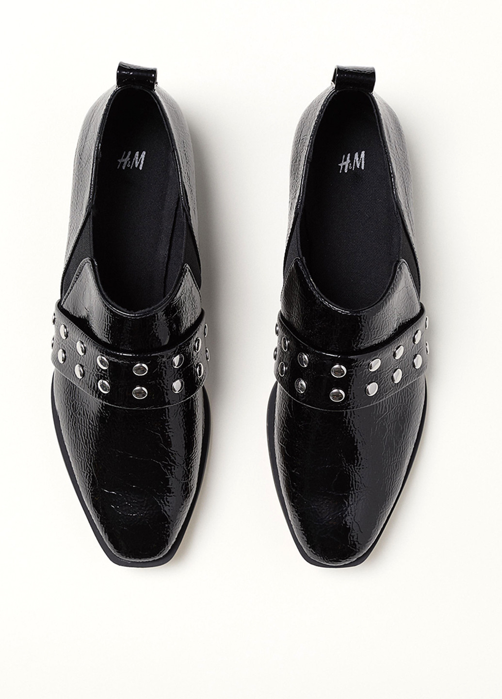 Туфли H&M на низком каблуке с заклепками