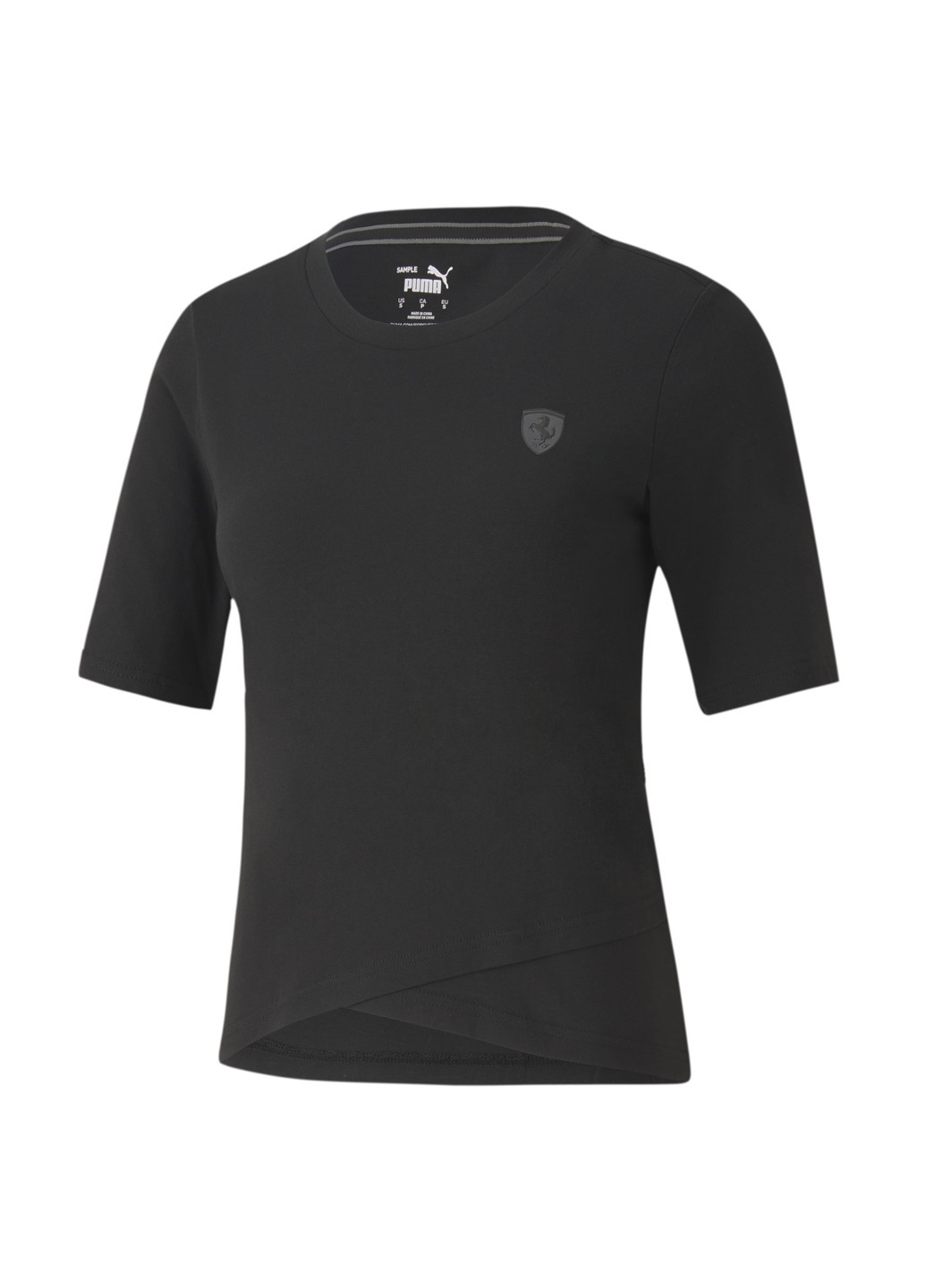 Чорна всесезон футболка ferrari style shield tee Puma