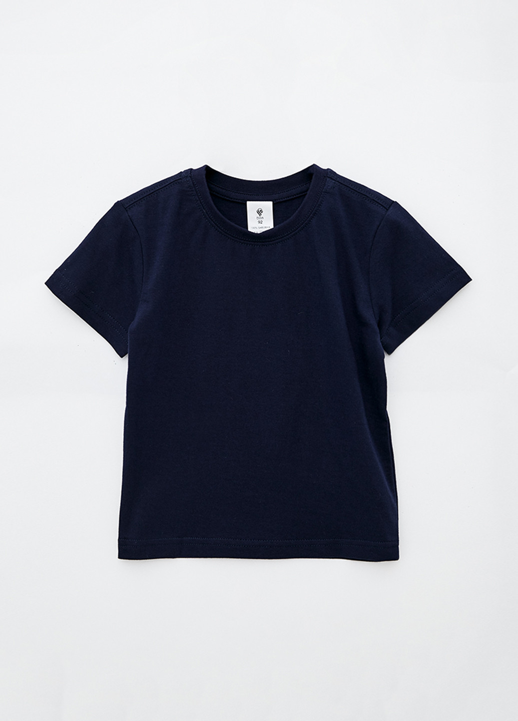 Темно-синяя летняя футболка Роза