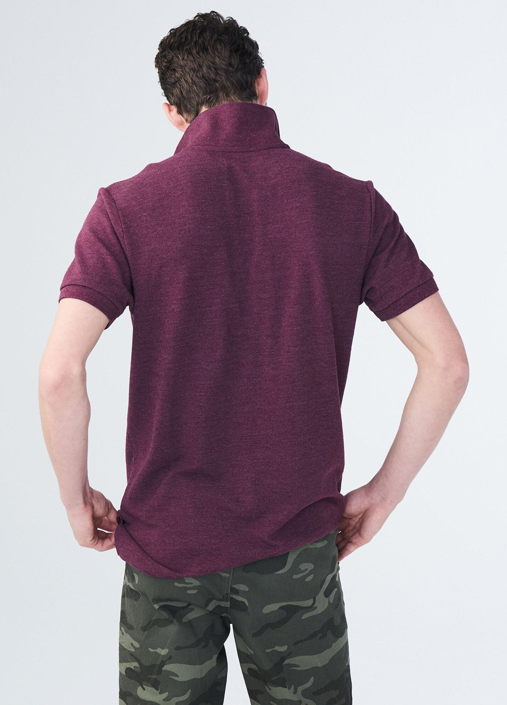 Бордовая футболка-поло для мужчин Aeropostale