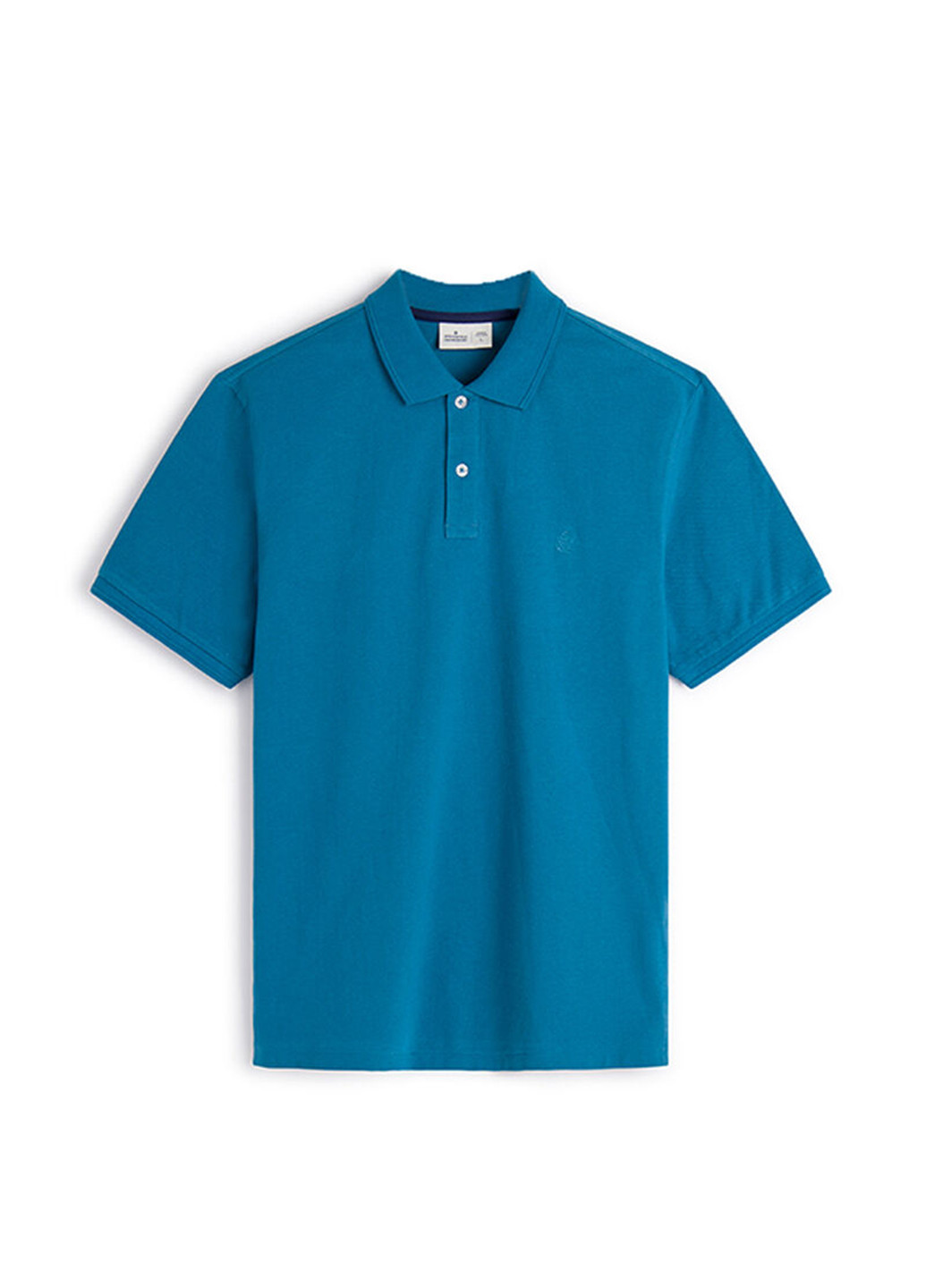 Голубой футболка-поло для мужчин Springfield однотонная