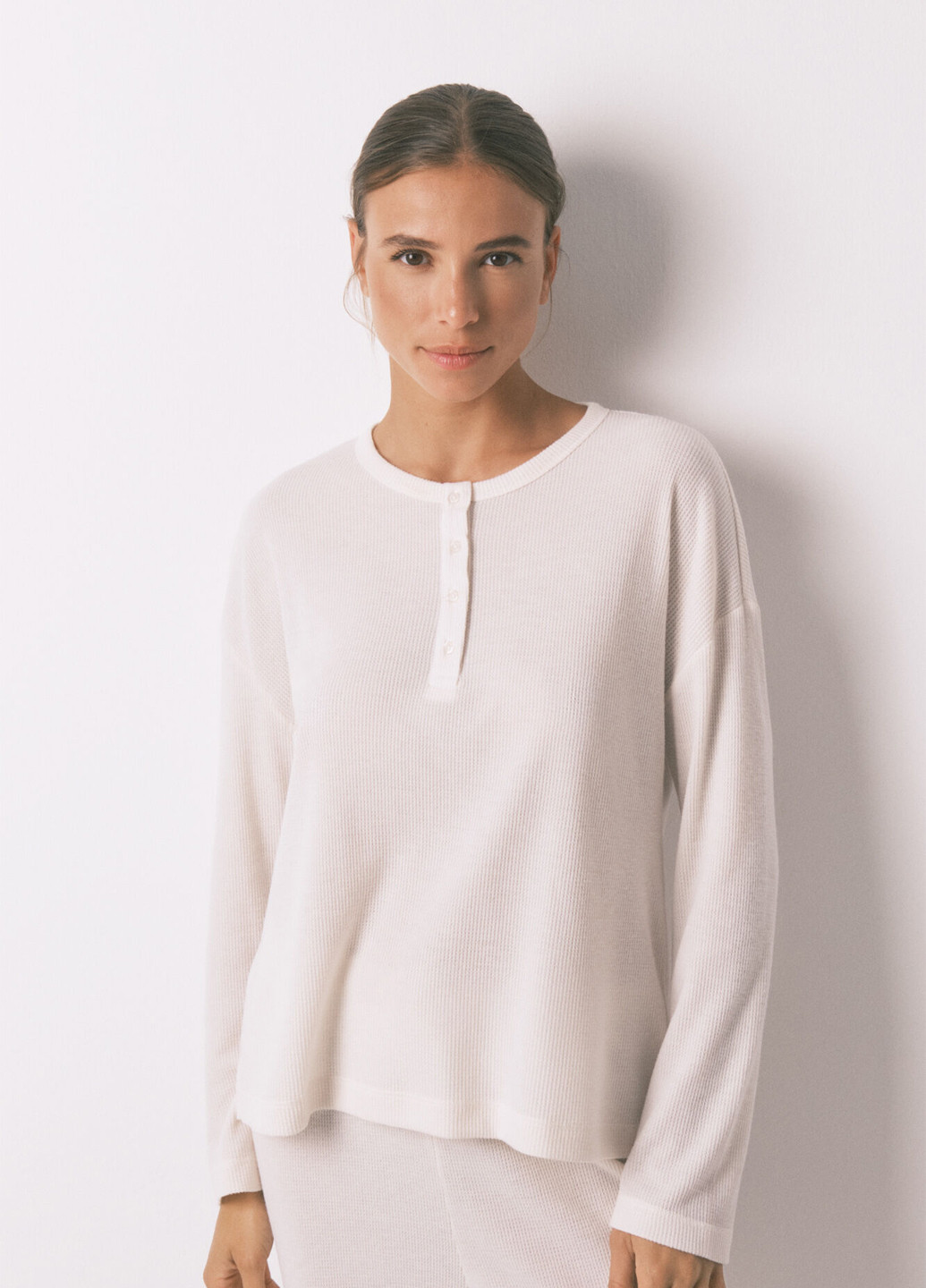 Белая всесезон пижама (лонгслив, брюки) лонгслив + брюки Women'secret