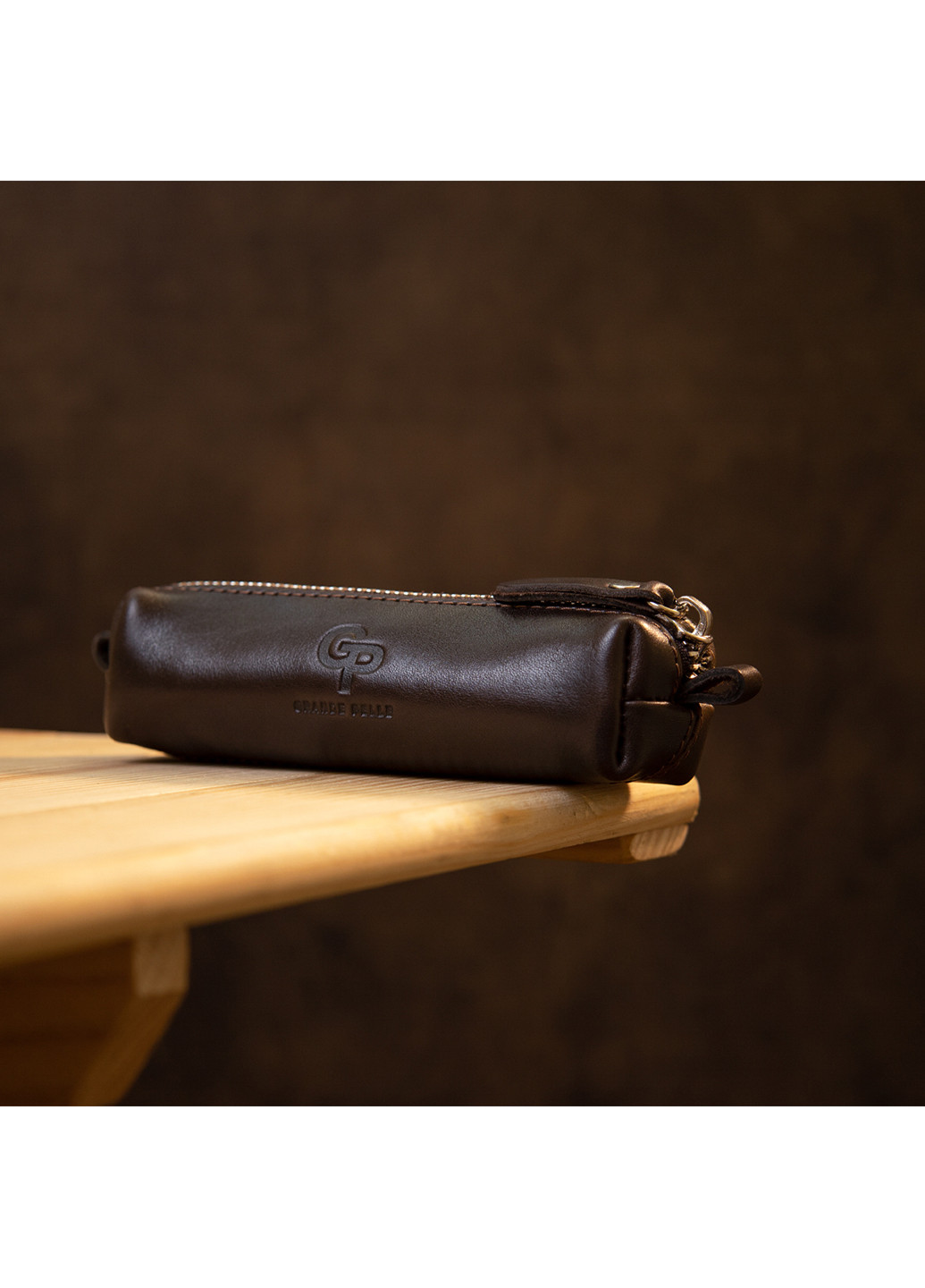 Шкіряна ключниця 5х14х3,5 см Grande Pelle (252415657)