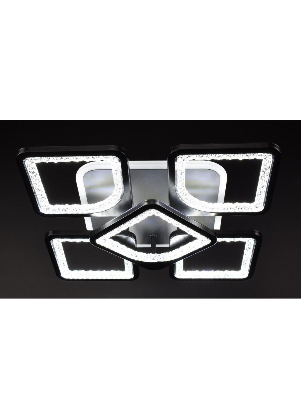 Люстра стельова LED з пультом A2281/4+1SQ-RGB-bk Чорний 11х40х40 см. Sunnysky (253122314)