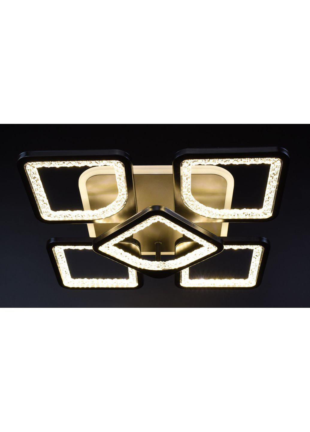 Люстра потолочная LED с пультом A2281/4+1SQ-RGB-bk Черный 11х40х40 см. Sunnysky (253122314)