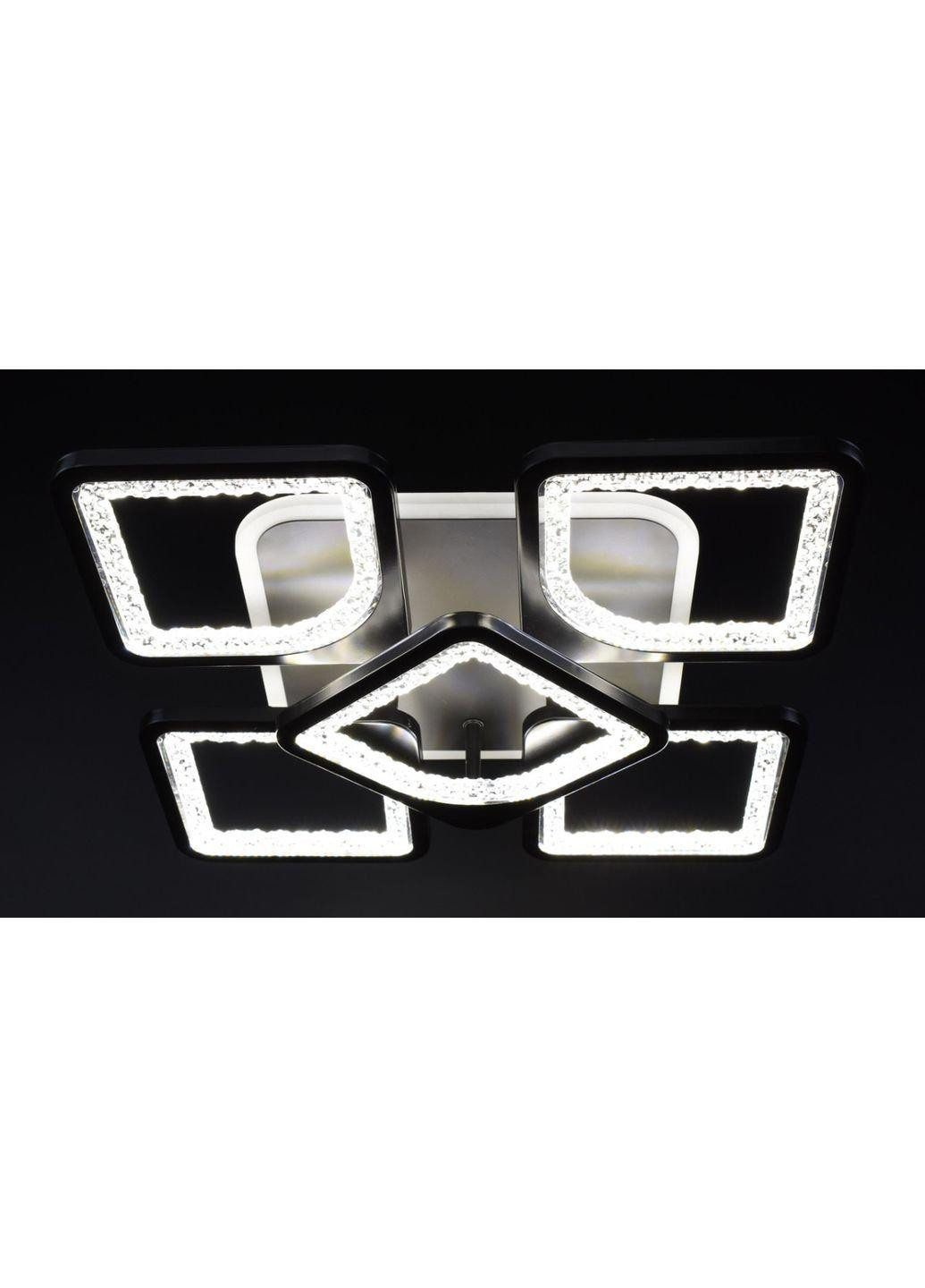 Люстра стельова LED з пультом A2281/4+1SQ-RGB-bk Чорний 11х40х40 см. Sunnysky (253122314)