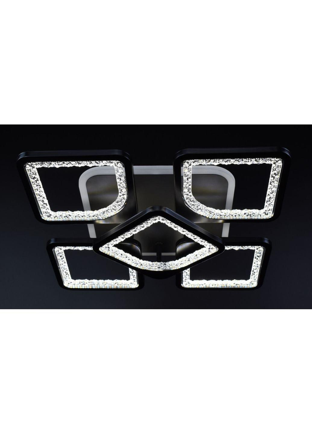 Люстра стельова LED з пультом A2281/4+1SQ-RGB-bk Чорний 11х40х40 см. Sunnysky (253122314)