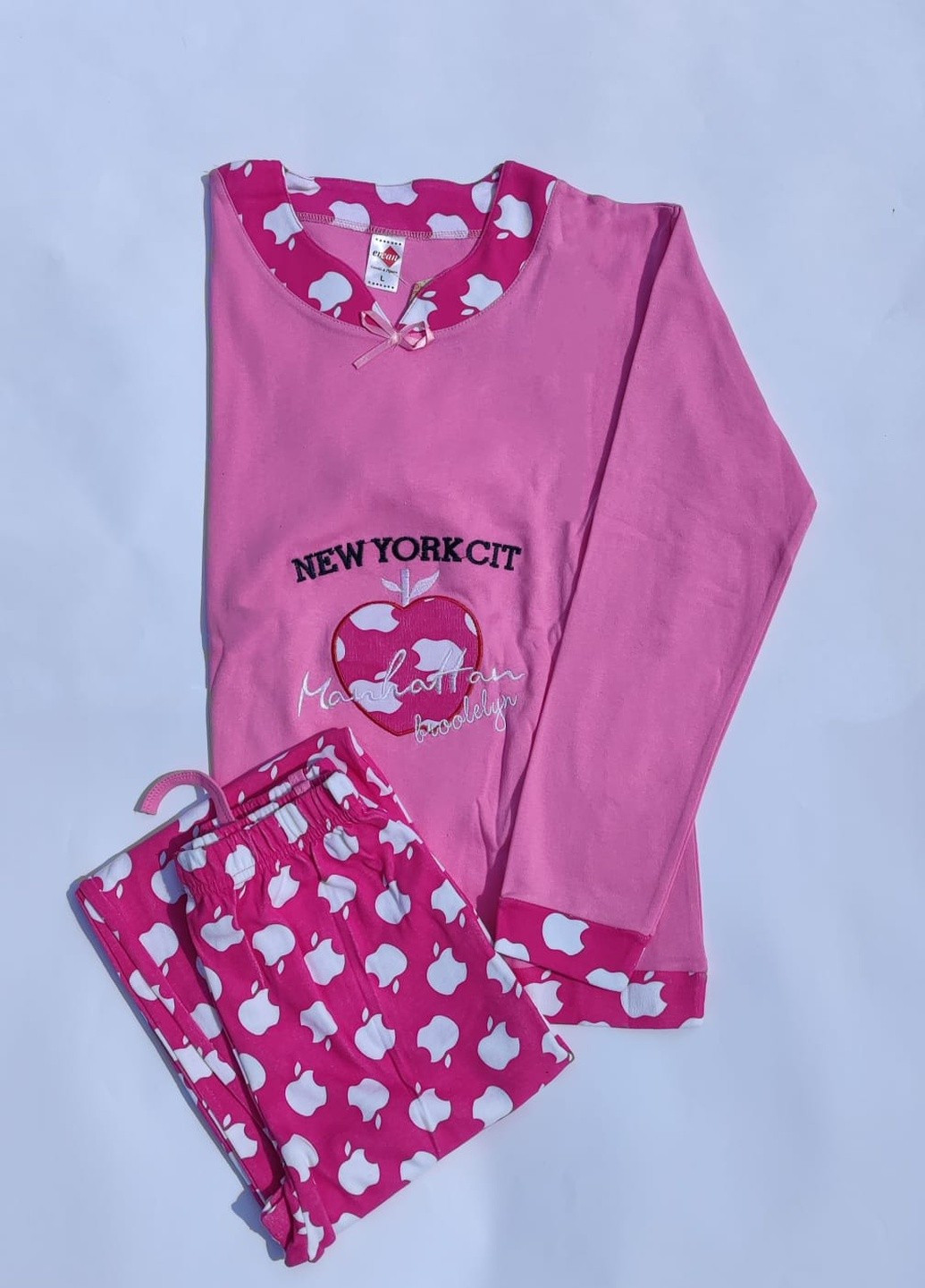 Розовая зимняя комплект плотный трикотаж (свитшот, брюки) Sude