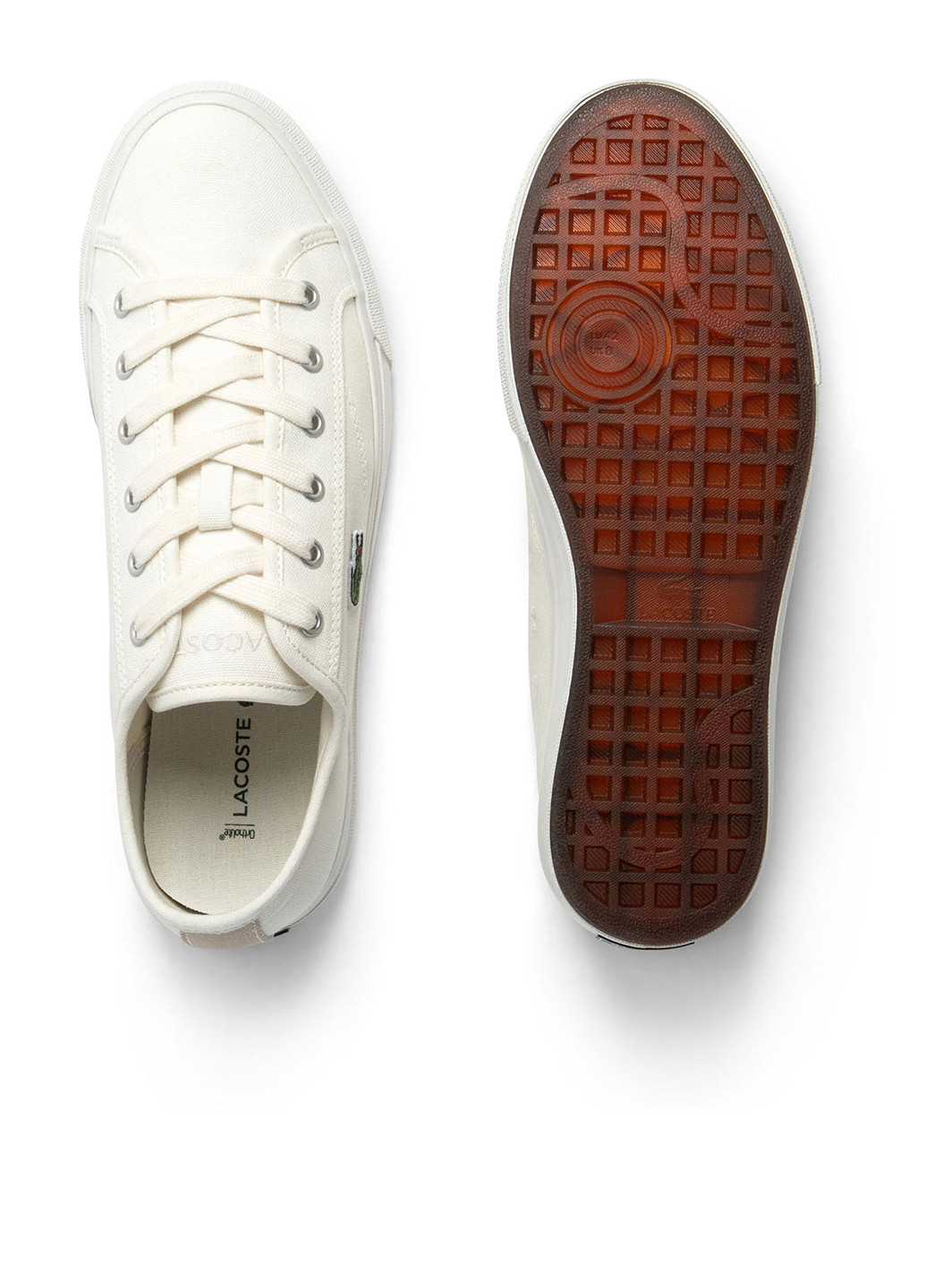 Белые кеды Lacoste