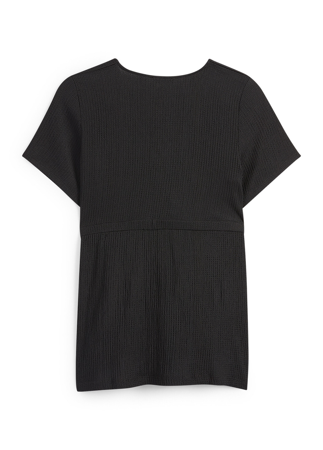 Чорна блуза для вагітних на запах C&A