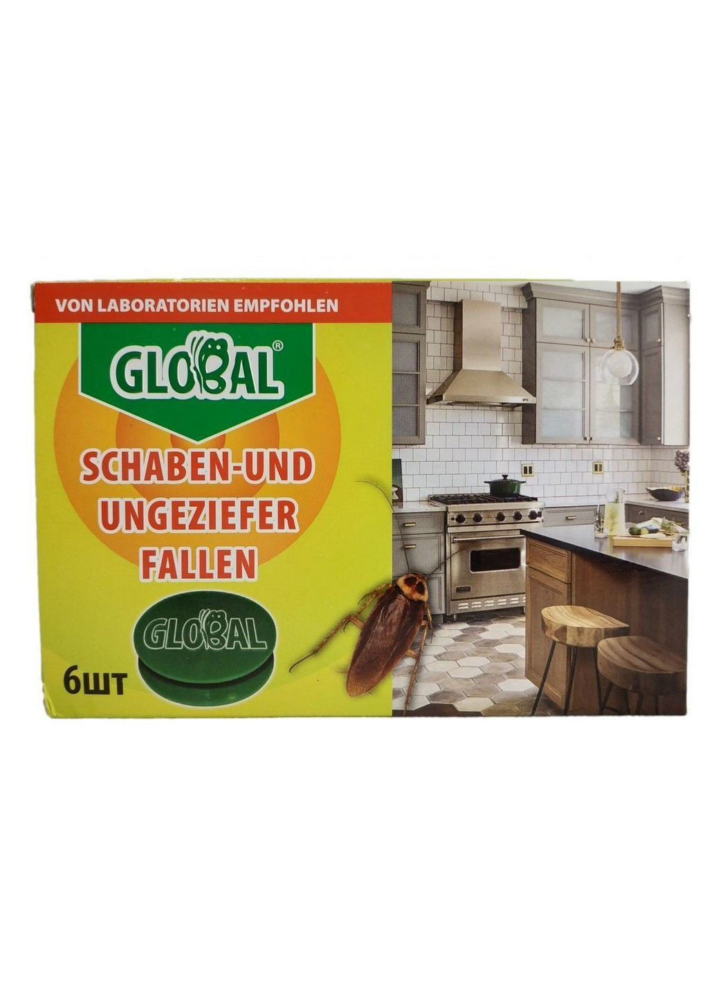 Ловушки от тараканов и муравьев Global (Глобал) 6 шт No Brand (218235249)