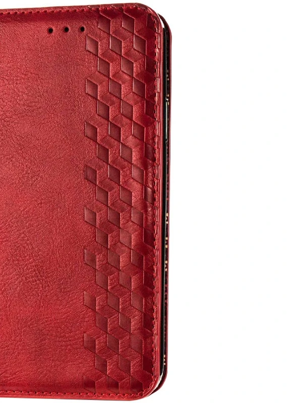 Кожаный чехол книжка Cubic (PU) для Samsung Galaxy A21s Красный (is_00000037901_3) Getman (238479593)