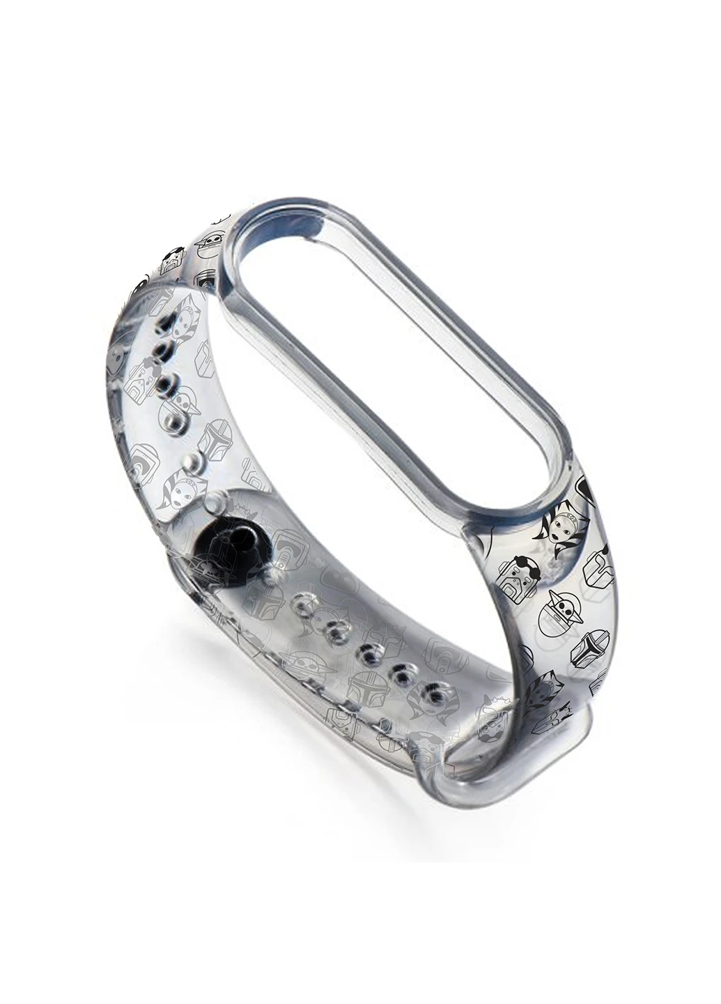 Ремінець Transparent (ARM59262) ArmorStandart This is the Way для Xiaomi Mi Band 6/5 Dark Lord icon (238135732)