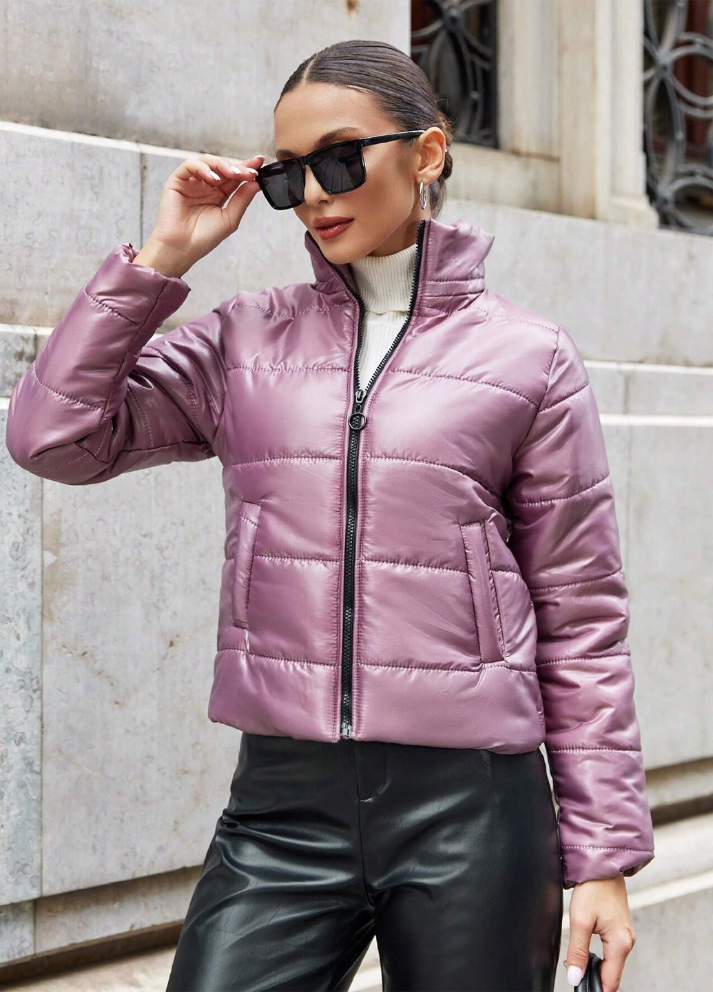 Бузкова демісезонна куртка SHEIN