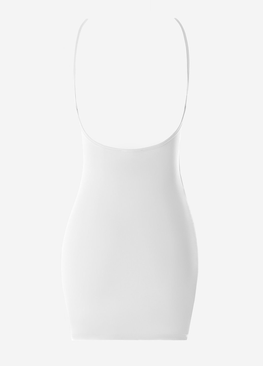 Молочна кежуал сукня силуетна, сукня-майка, з відкритою спиною Gepur однотонна