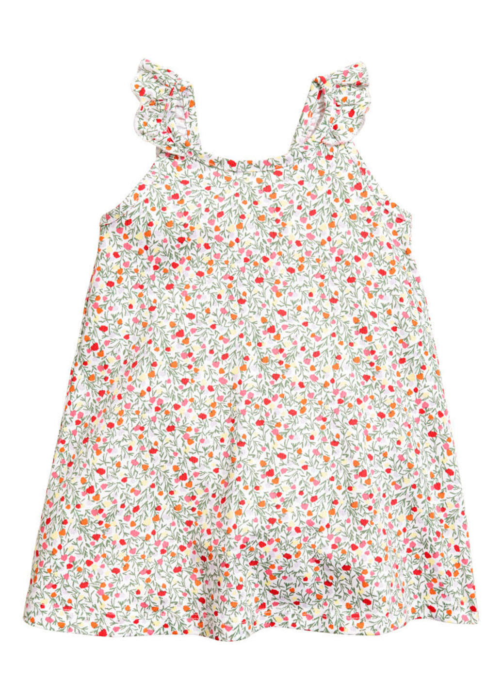 Комбинированная цветочной расцветки блузка H&M летняя