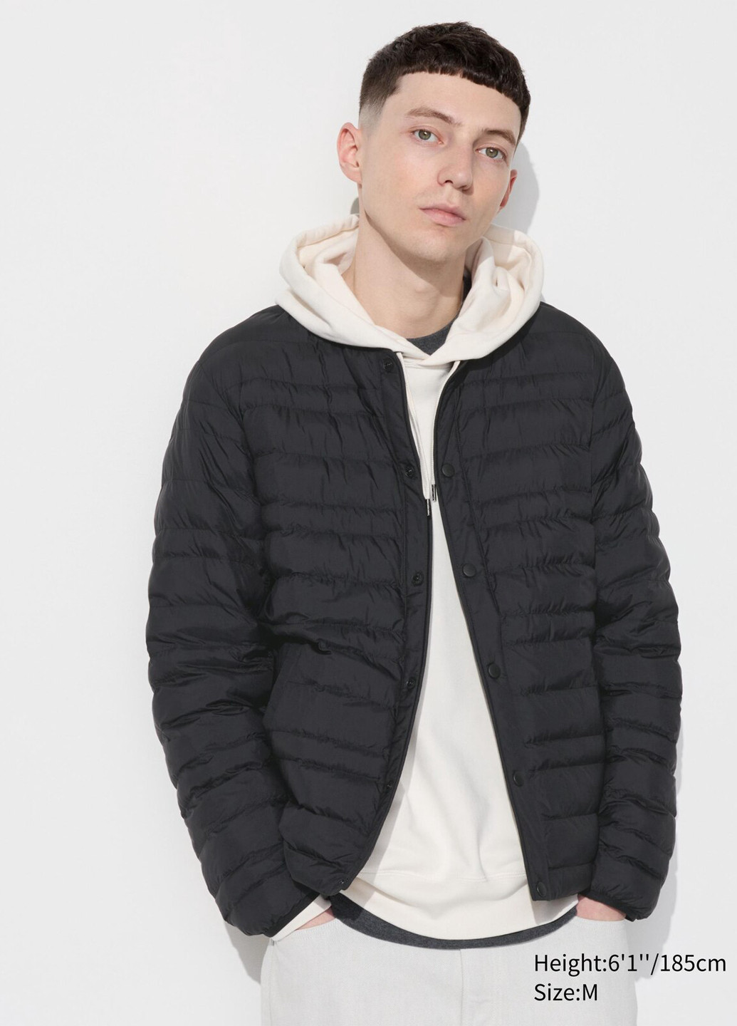 Чорна демісезонна куртка Uniqlo