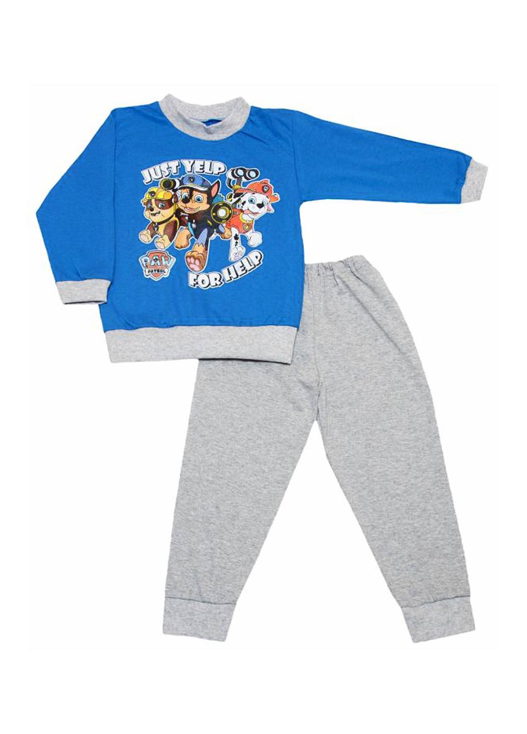 Сіро-синя всесезон піжама (світшот, брюки) BabiesBerries