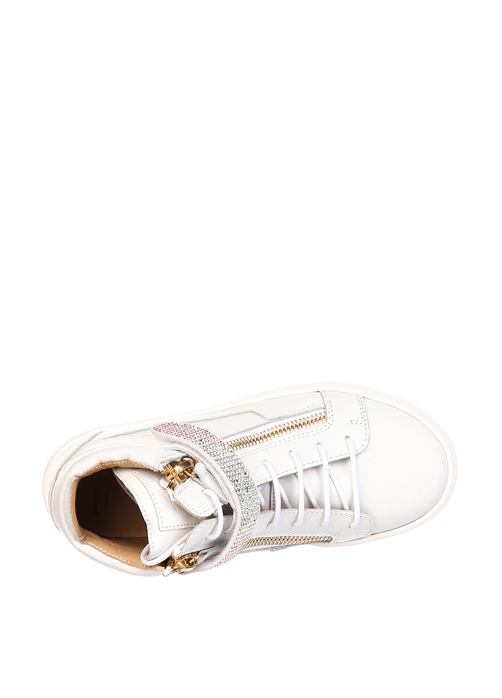 Белые спортивные осенние ботинки Zanotti