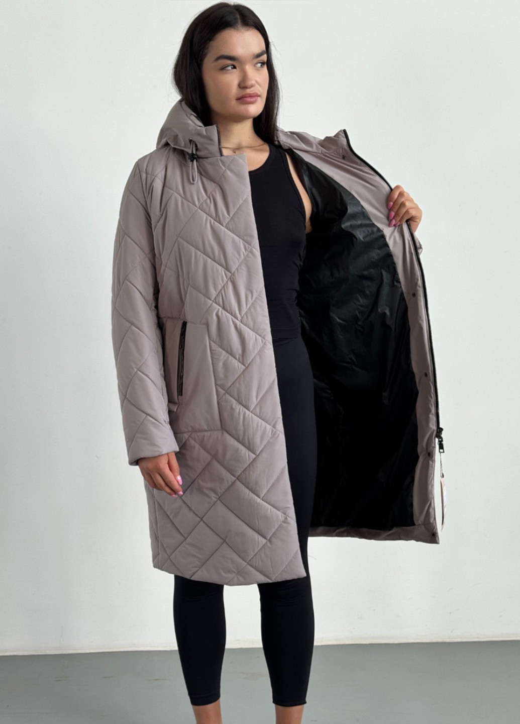 Пудрова демісезонна куртка Eva Classic