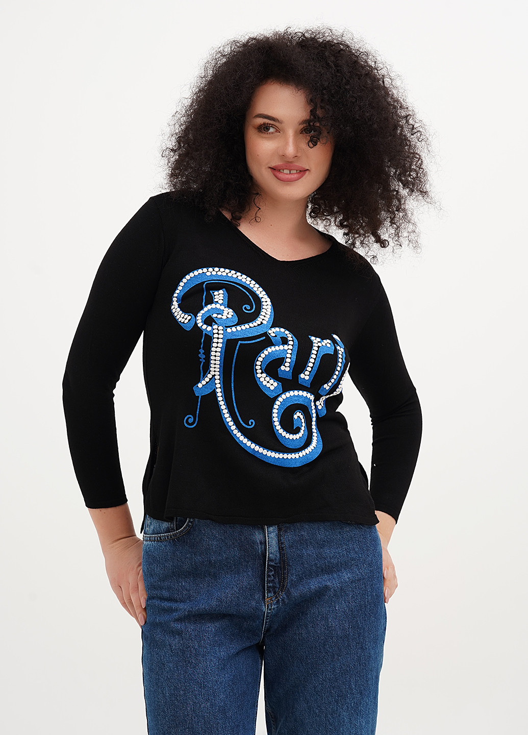 Черный демисезонный пуловер пуловер Imperial