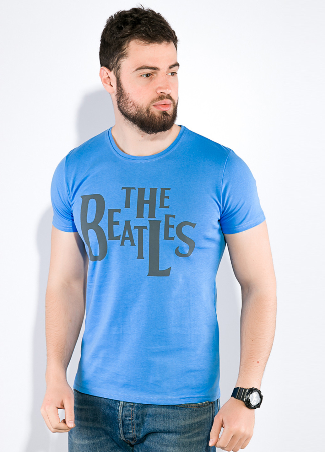 Блакитна футболка Time of Style