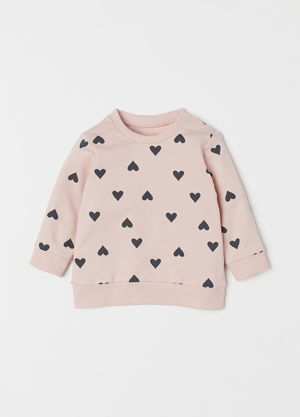 H&M світшот рожевий кежуал бавовна