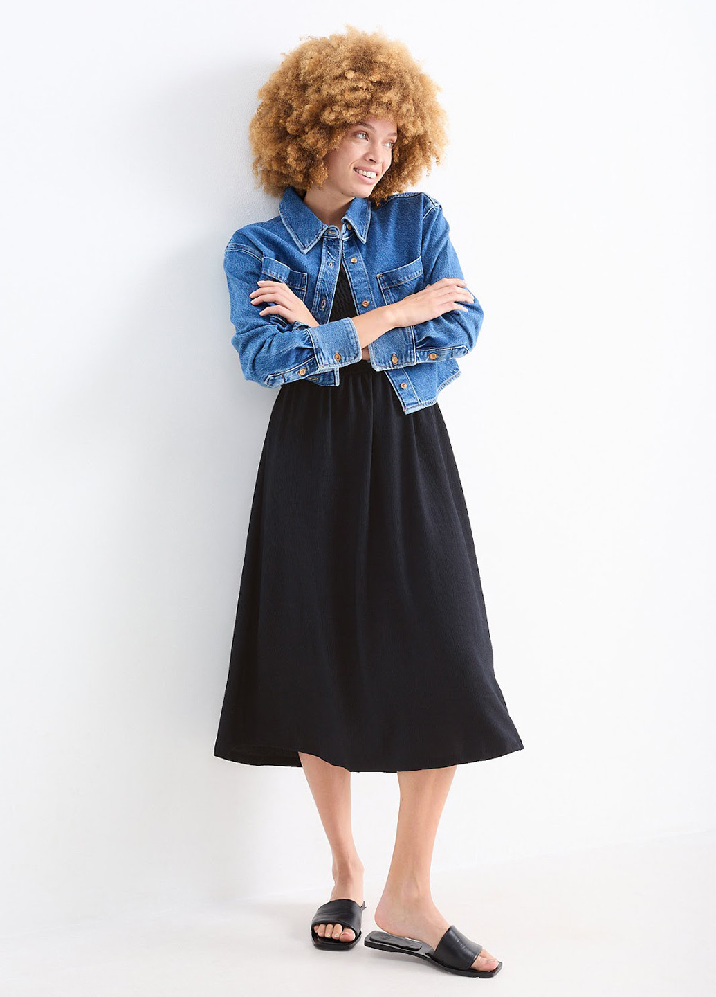 Летний женский сарафан C&A однотонный