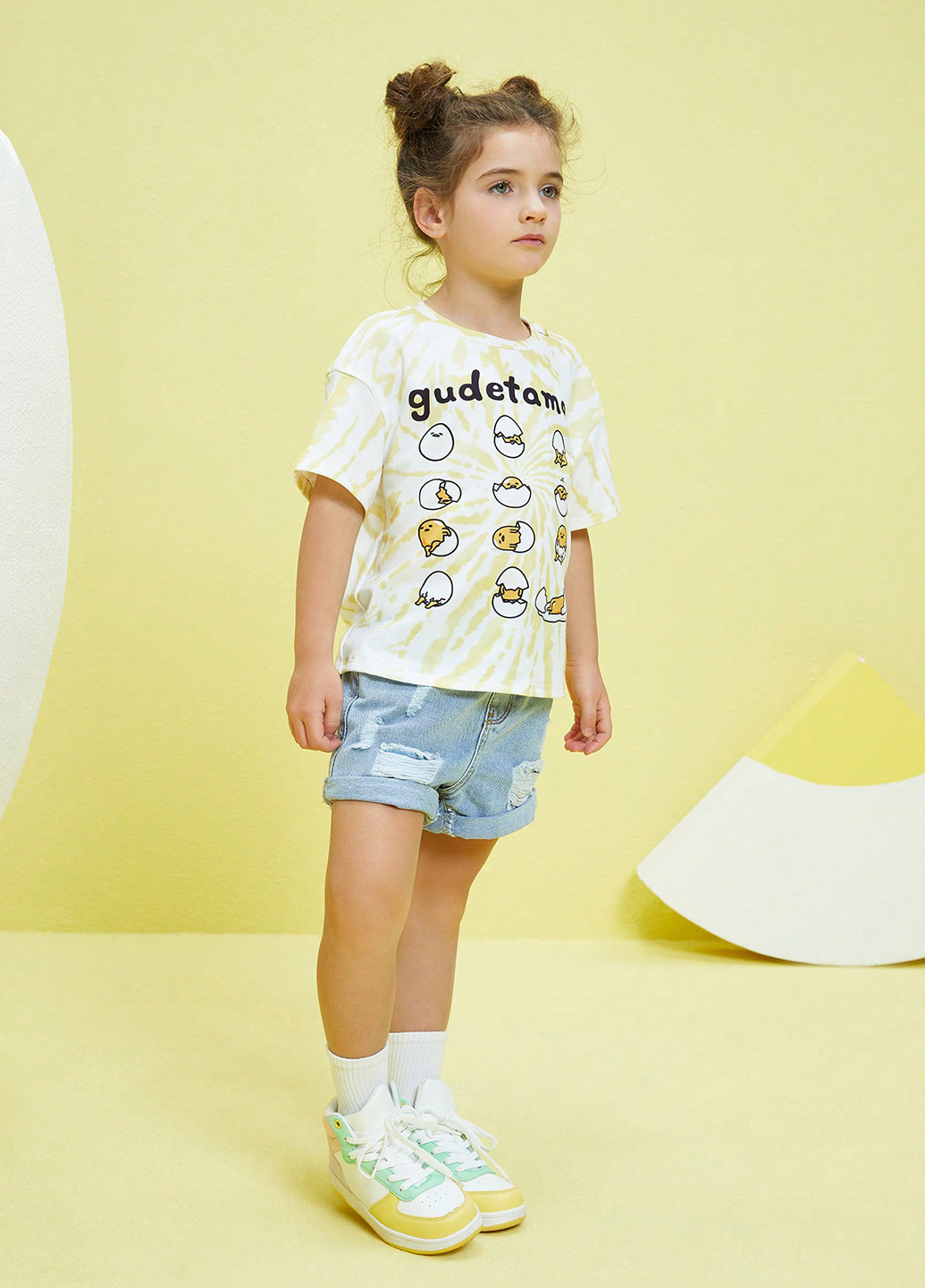 Комбинированная летняя футболка SHEIN