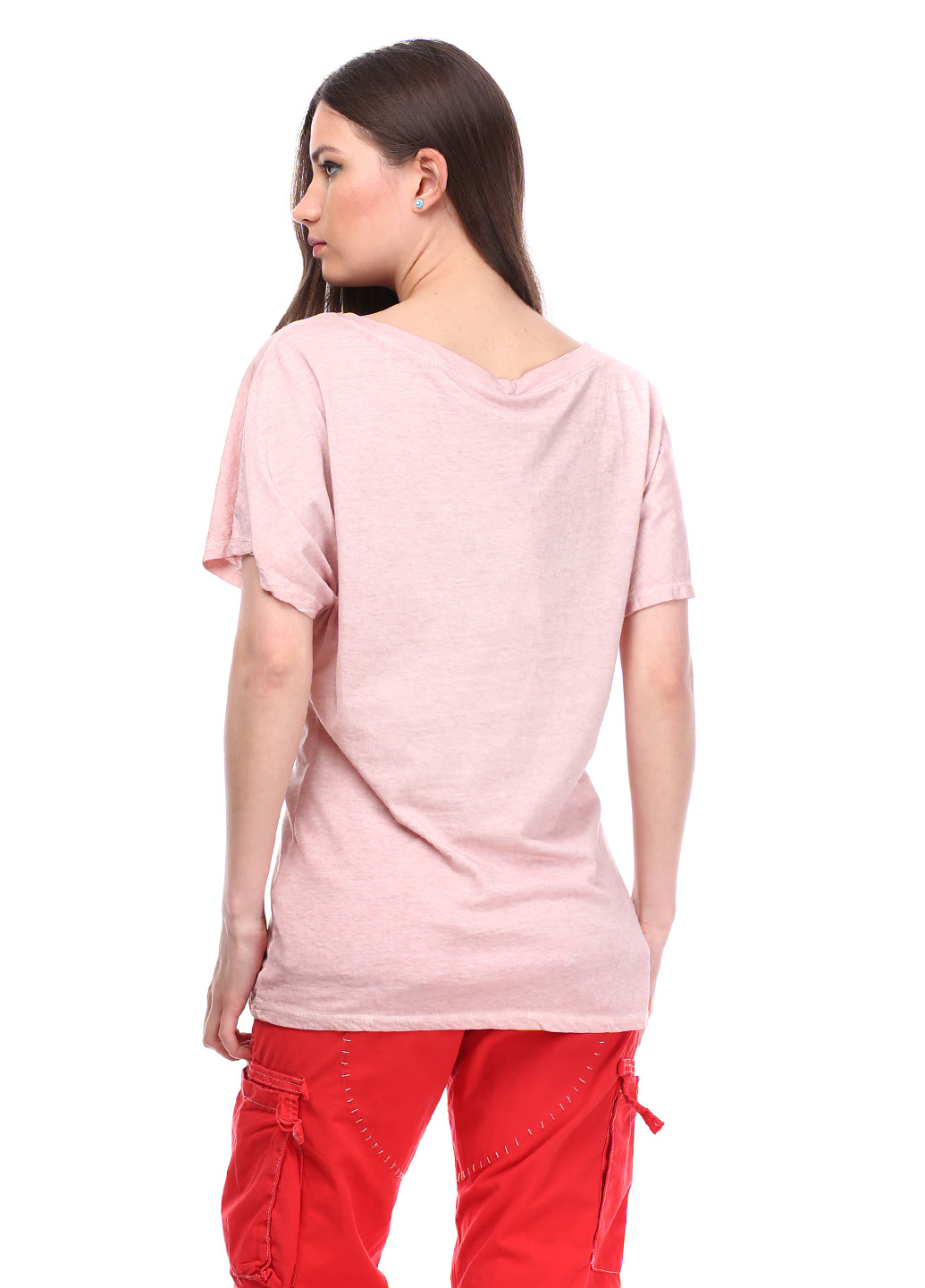 Рожева літня футболка Kayla