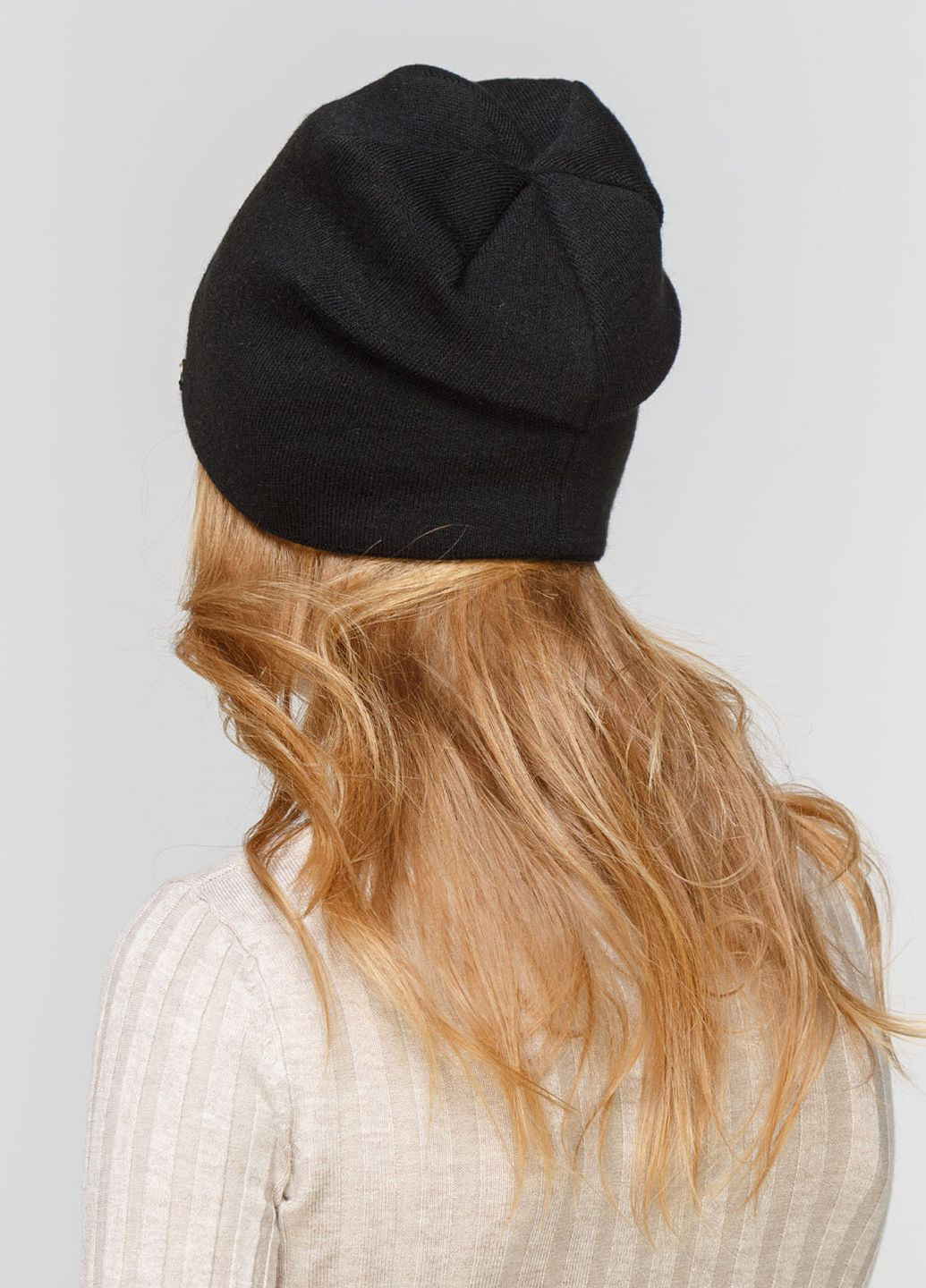 Зимова класична тепла вовняна шапка жіноча на флісовій підкладці 550486 DeMari 45 демари (237904082)