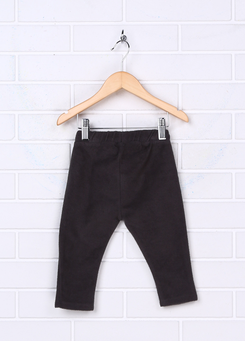 Темно-серые кэжуал демисезонные брюки со средней талией Zara