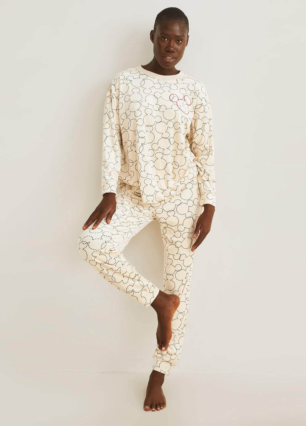 Светло-бежевая всесезон пижама (свитшот, брюки) свитшот + брюки C&A