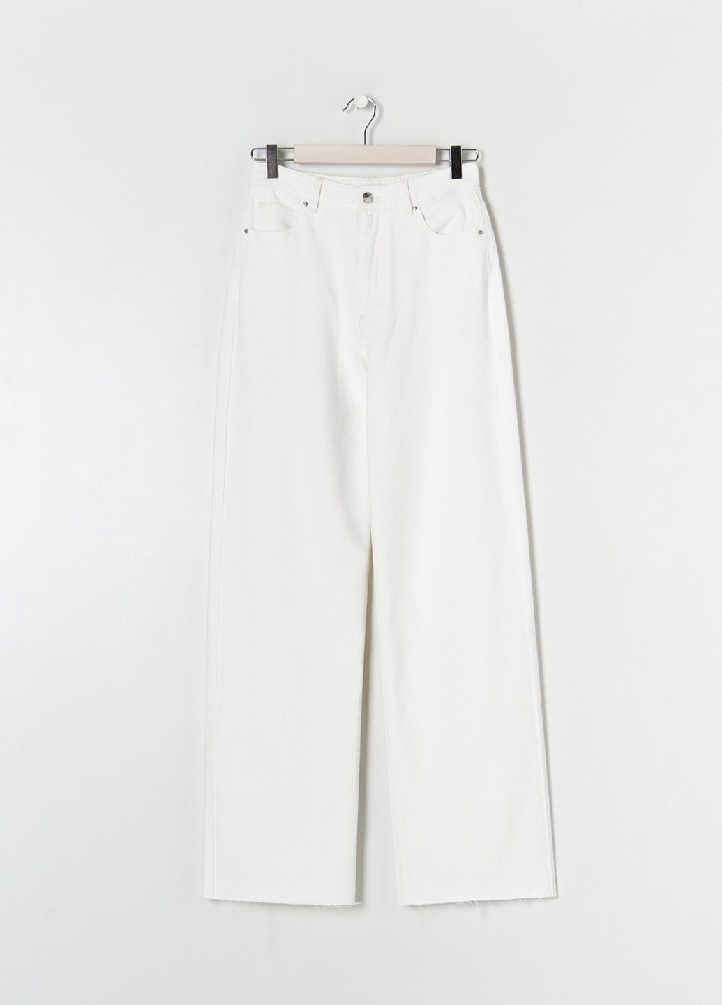 Белые джинсовые летние кюлоты брюки Sinsay