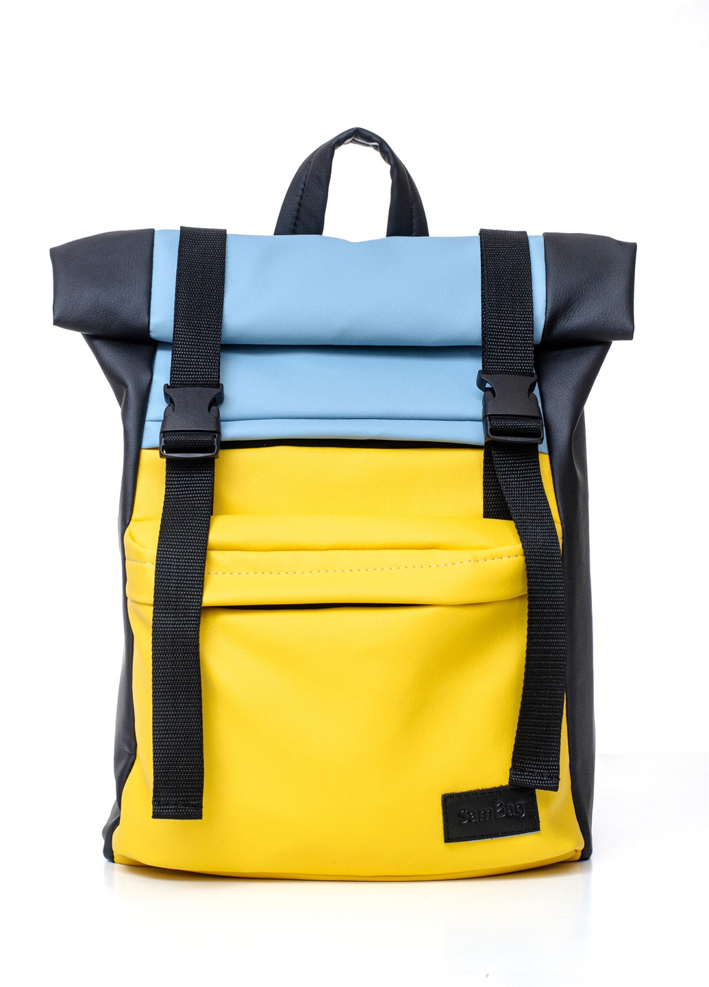 Рюкзак ролл RollTop LTH блакитний з жовтим Sambag (255064418)