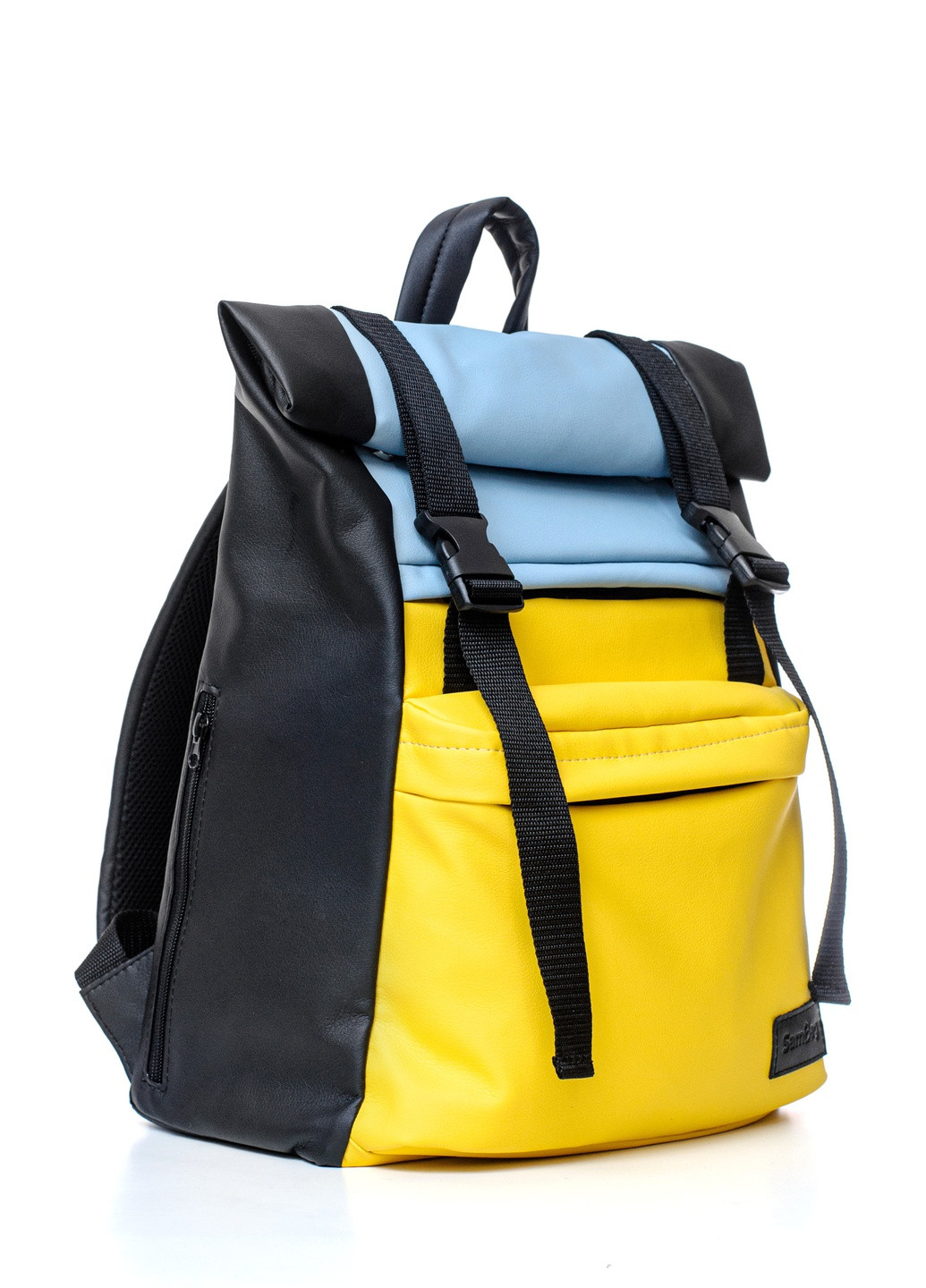 Рюкзак ролл RollTop LTH блакитний з жовтим Sambag (255064418)